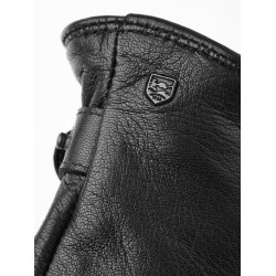 Hestra - Handske i sort med rem og knap