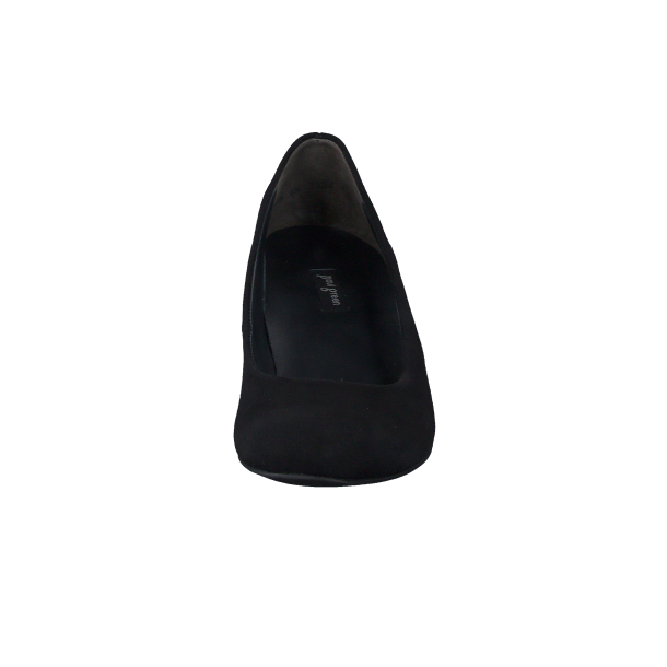 Paul Green - Pumps i sort ruskind med moderat hl - 3554