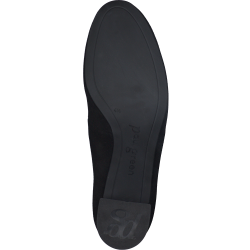 Paul Green - Pumps i sort ruskind med moderat hl - 3554