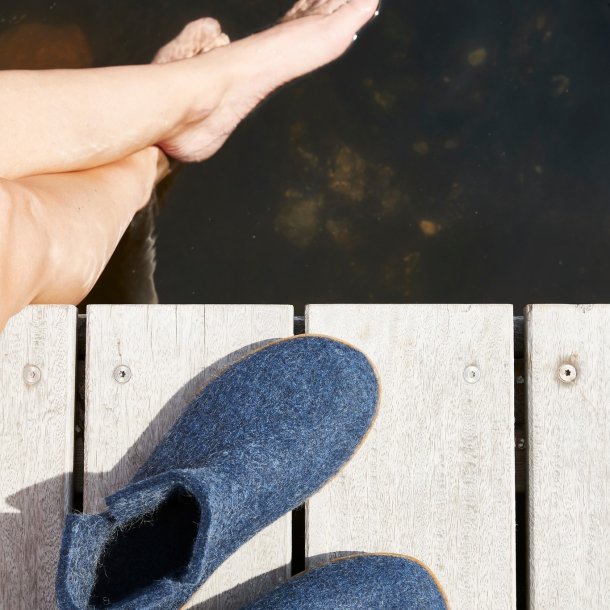 Glerups - Ankelst�vle i denim-bl�