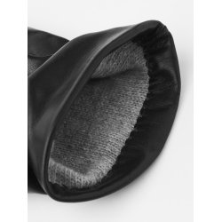 Hestra - Enkel handske i sort med uldfoer - Elisabeth