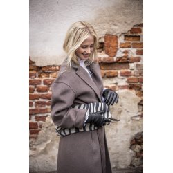 Hestra - Enkel handske i sort med uldfoer - Elisabeth