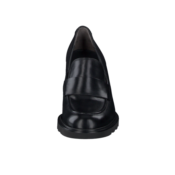 Paul Green - Loafer i sort med hl og plateau - 3784