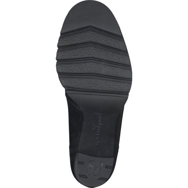 Paul Green - Loafer i sort med hl og plateau - 3784