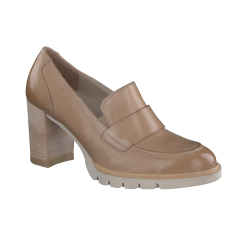 Paul Green - Loafer i varm sand med plateau og h�l - 3784