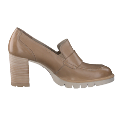 Paul Green - Loafer i varm sand med plateau og h�l - 3784
