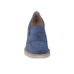 Paul Green - Loafer i bl med plateau og hl - 3784