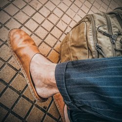 VIBAe - Slippers i cognac skind - Roma 