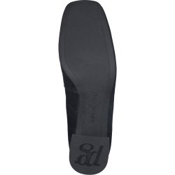 Paul Green - Loafer i sort lak med moderat hl - 3928