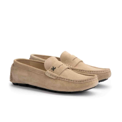 Lloyd herre - Loafer i sand med bl�de s�ler - Rover