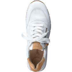 Paul Green - Sneakers i hvid med snre og lynls - 4085