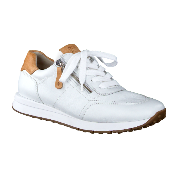 Paul Green - Sneakers i hvid med snre og lynls - 4085