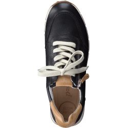 Paul Green - Sneakers i sort med snre og lynls - 4085