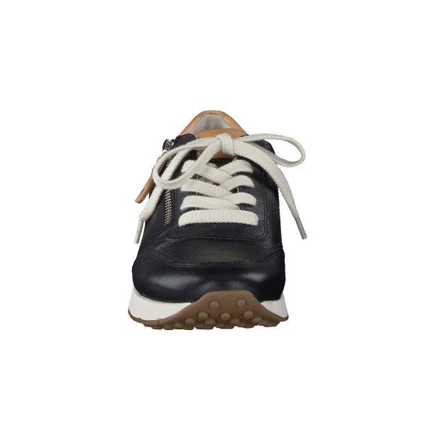 Paul Green - Sneakers i sort med snre og lynls - 4085