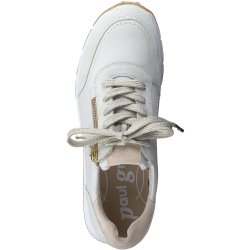 Paul Green - Sneakers i sand med sn�re og lynl�s - 4085