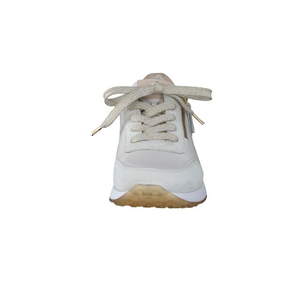 Paul Green - Sneakers i sand med sn�re og lynl�s - 4085