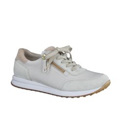 Paul Green - Sneakers i sand med sn�re og lynl�s - 4085