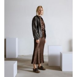 Paul Green - Sneakers i brun og metal med lav sl - 5350