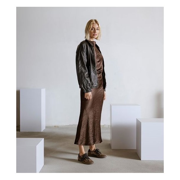 Paul Green - Sneakers i brun og metal med lav sl - 5350