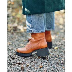 Ten Points - Snrestvle i cognac med hl og plateau - 60508