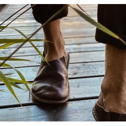 VIBAe - Sko i m�rkebrun skind - Zuma