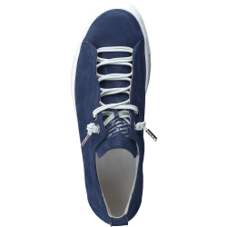 Paul Green - Sneakers i bl med plateau og elastiksnre - 5017