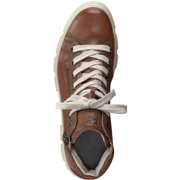 Paul Green - Stvlette i cognac med lynls og chunky sl - 5210