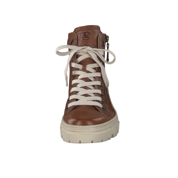 Paul Green - Stvlette i cognac med lynls og chunky sl - 5210