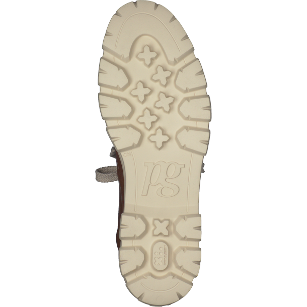 Paul Green - Stvlette i cognac med lynls og chunky sl - 5210