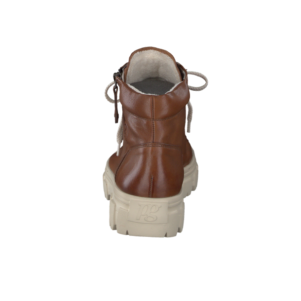 Paul Green - Stvlette i cognac med lynls og chunky sl - 5210