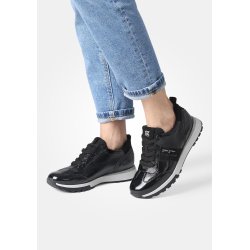 Paul Green - Sneakers i sort lak med snre - 5392