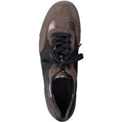 Paul Green - Sneakers i brun og metal med lav sl - 5350