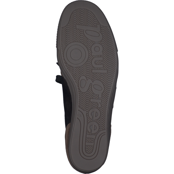 Paul Green - Sneakers i brun og metal med lav sl - 5350