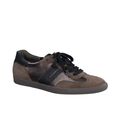 Paul Green - Sneakers i brun og metal med lav sl - 5350