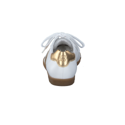 Paul Green - Sneakers i hvid og guld med snre og lav sl - 5350