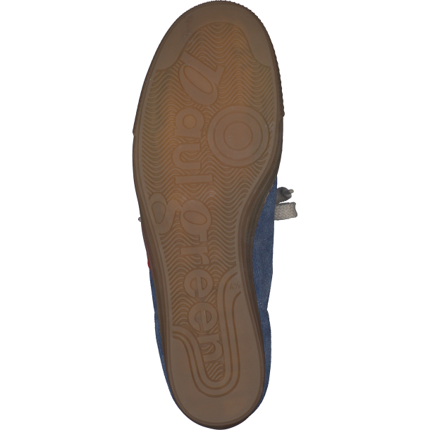 Paul Green - Sneakers i denim og rd med lav sl - 5350