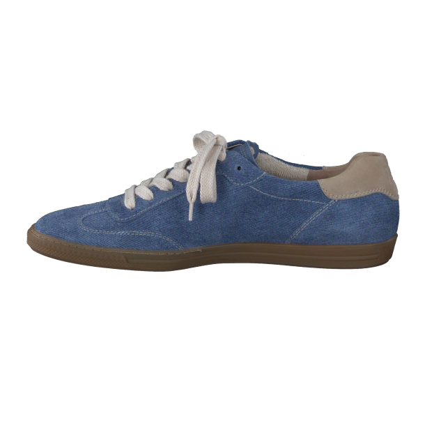 Paul Green - Sneakers i denim og rd med lav sl - 5350