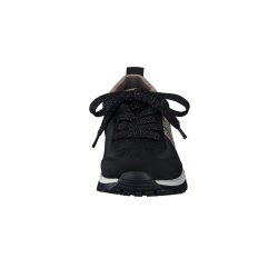 Paul Green - Sneakers i sort med guld-glitter - 5392