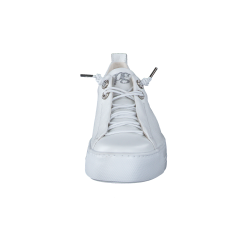 Paul Green - Sneakers i hvid med plateau og elastiksnre - 5417