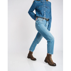 Airstep - St�vlette i brun ruskind med sm� nitter 