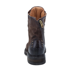 Airstep - Stvlette i brun ruskind med sm nitter 