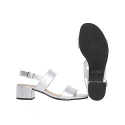 Ten Points - Sandal i slv med moderat hl - 60420