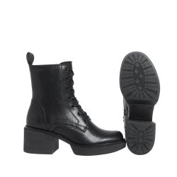 Ten Points - Snrestvle i sort med hl og plateau - 60508