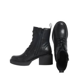 Ten Points - Snrestvle i sort med hl og plateau - 60508