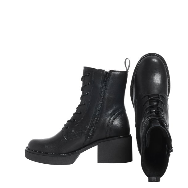 Ten Points - Snrestvle i sort med hl og plateau - 60508