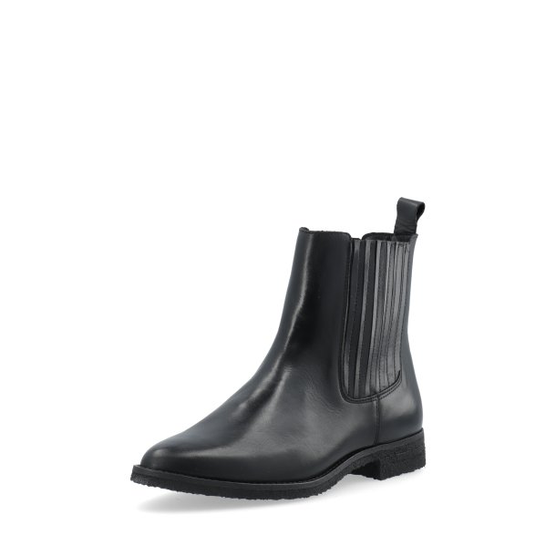 Cashott - Chelsea boots i sort med elastik - Casagnes