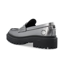 Cashott - Loafer i mrk slv med kraftig sl