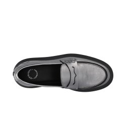 Cashott - Loafer i mrk slv med kraftig sl