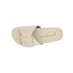 Paul Green - Slippers i r�hvid med guldsp�nde - 6170