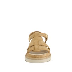 Paul Green - Sandal i camel ruskind med grov s�l - 6176